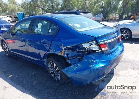 2013 Honda Civic Ex from USA, damaged, VIN 19XFB2F80DE054859